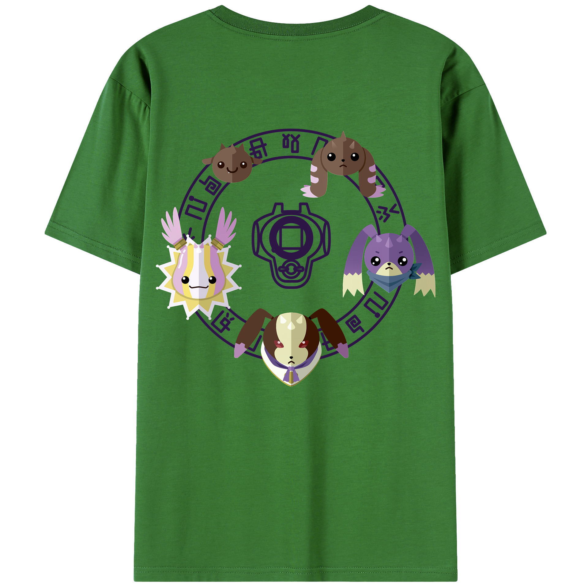 （画像用） Digimon デジタルモンスター/デジモン レディース半袖Tシャツ(バックプリント)